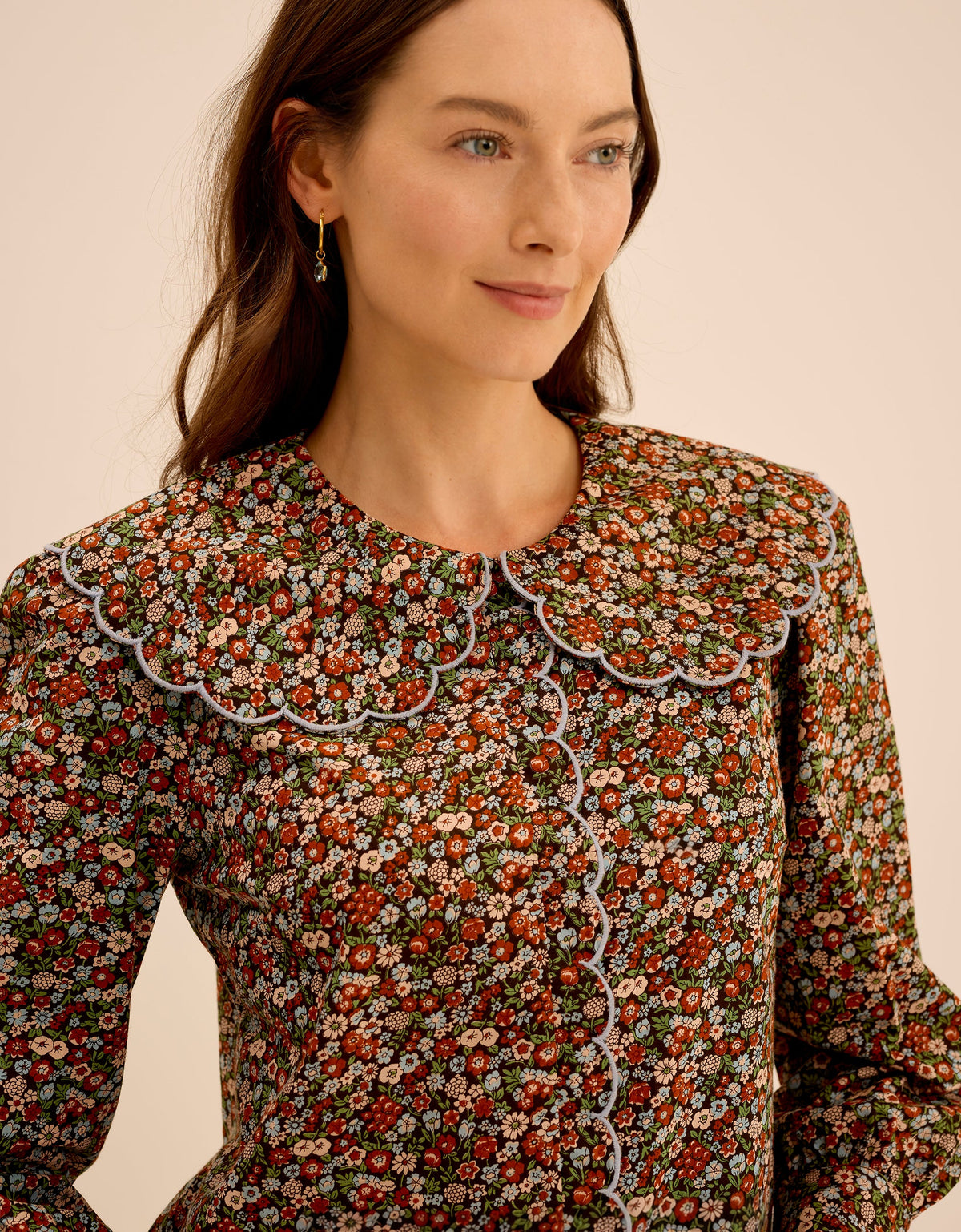 Pink City Prints Cinnamon Meadow Apple Blouse