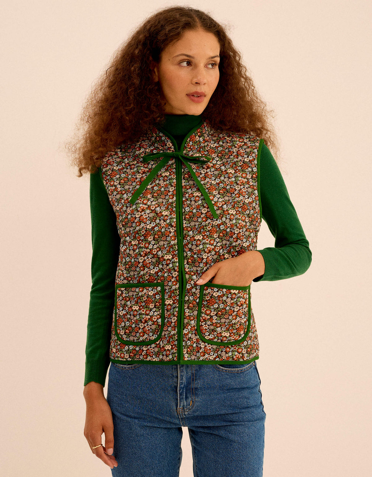 Pink City Prints Cinnamon Meadow Maggie Gilet
