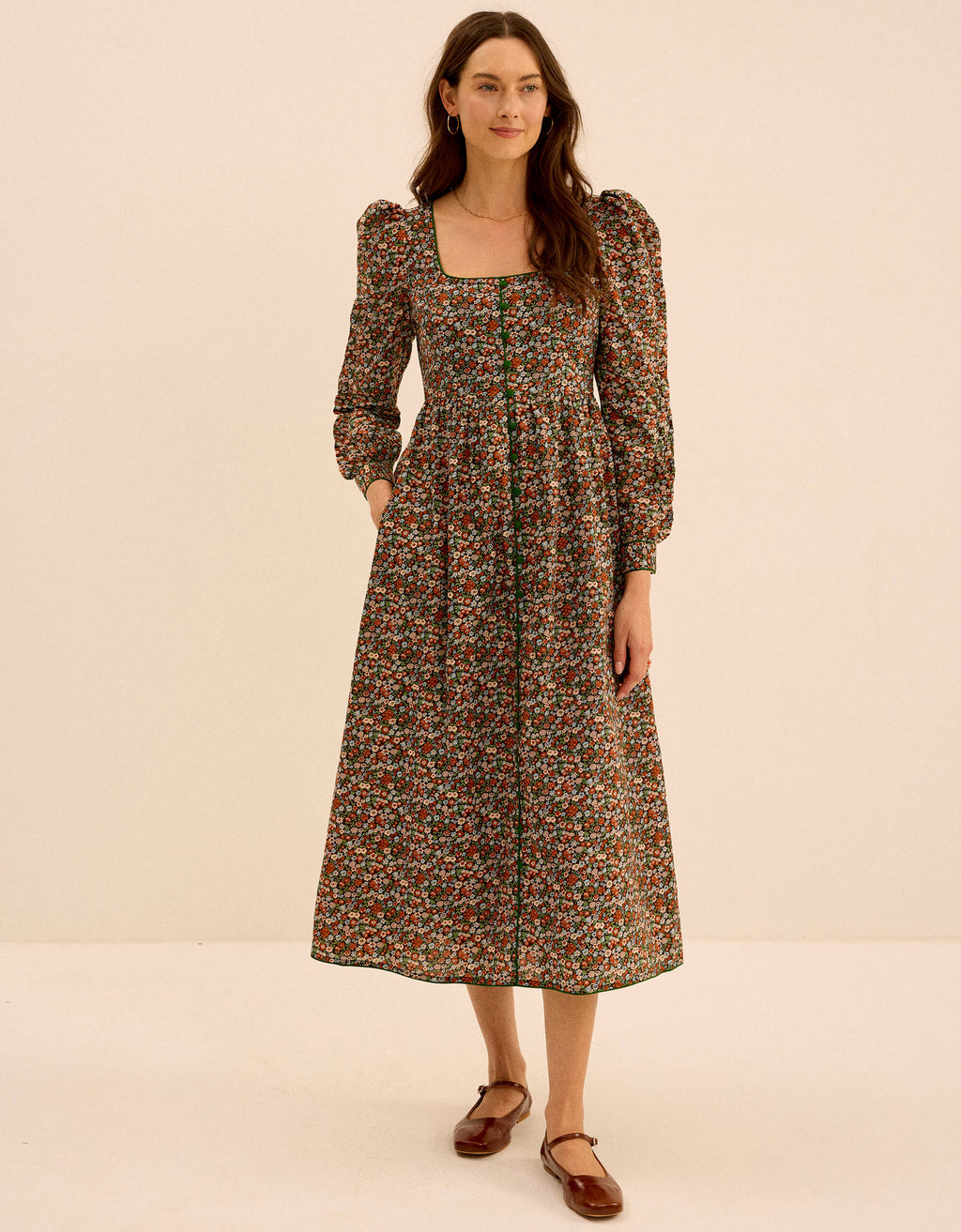 Pink City Prints Cinnamon Meadow Olivia Dress