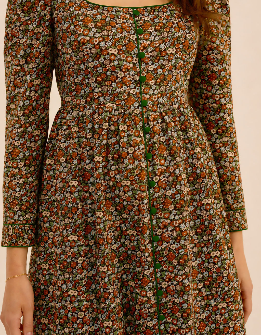 Pink City Prints Cinnamon Meadow Olivia Dress