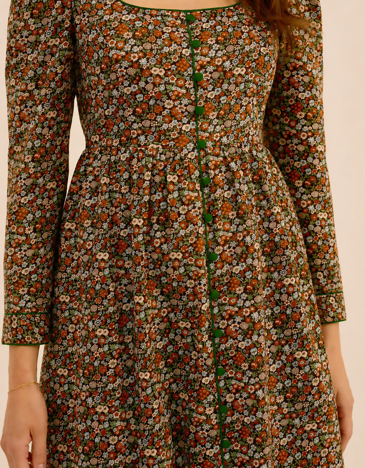 Pink City Prints Cinnamon Meadow Olivia Dress