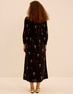 Pink City Prints Disco Bows Polly Dress
