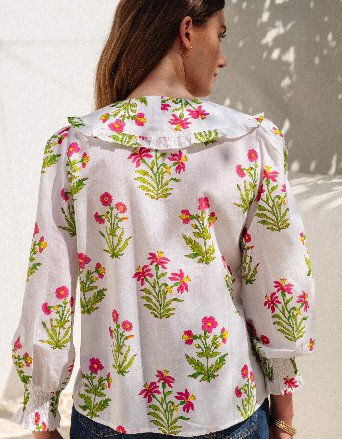 Pink City Prints Electric Meadow Apple Blouse