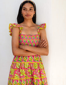 Pink City Prints Electric Mix Xanthe Dress