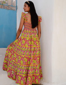 Pink City Prints Electric Mix Xanthe Dress