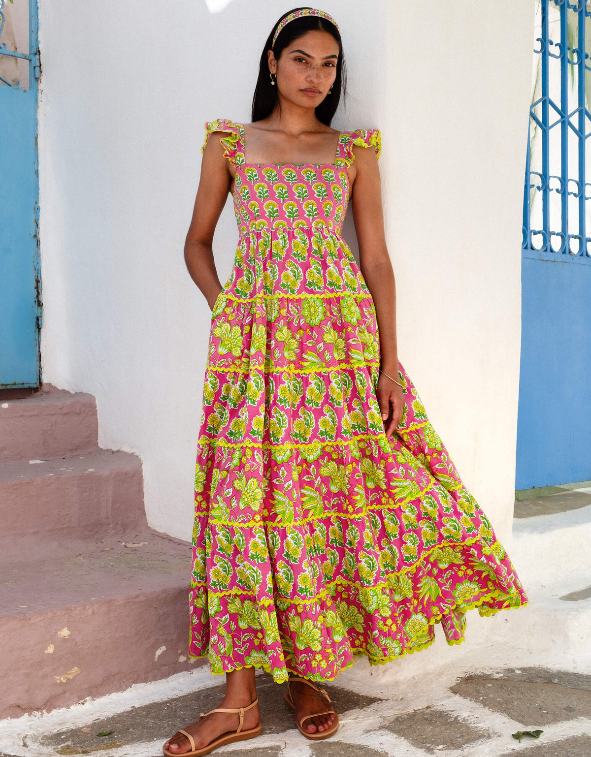 Pink City Prints Electric Mix Xanthe Dress