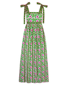 Pink City Prints Emerald Border Mykonos Dress