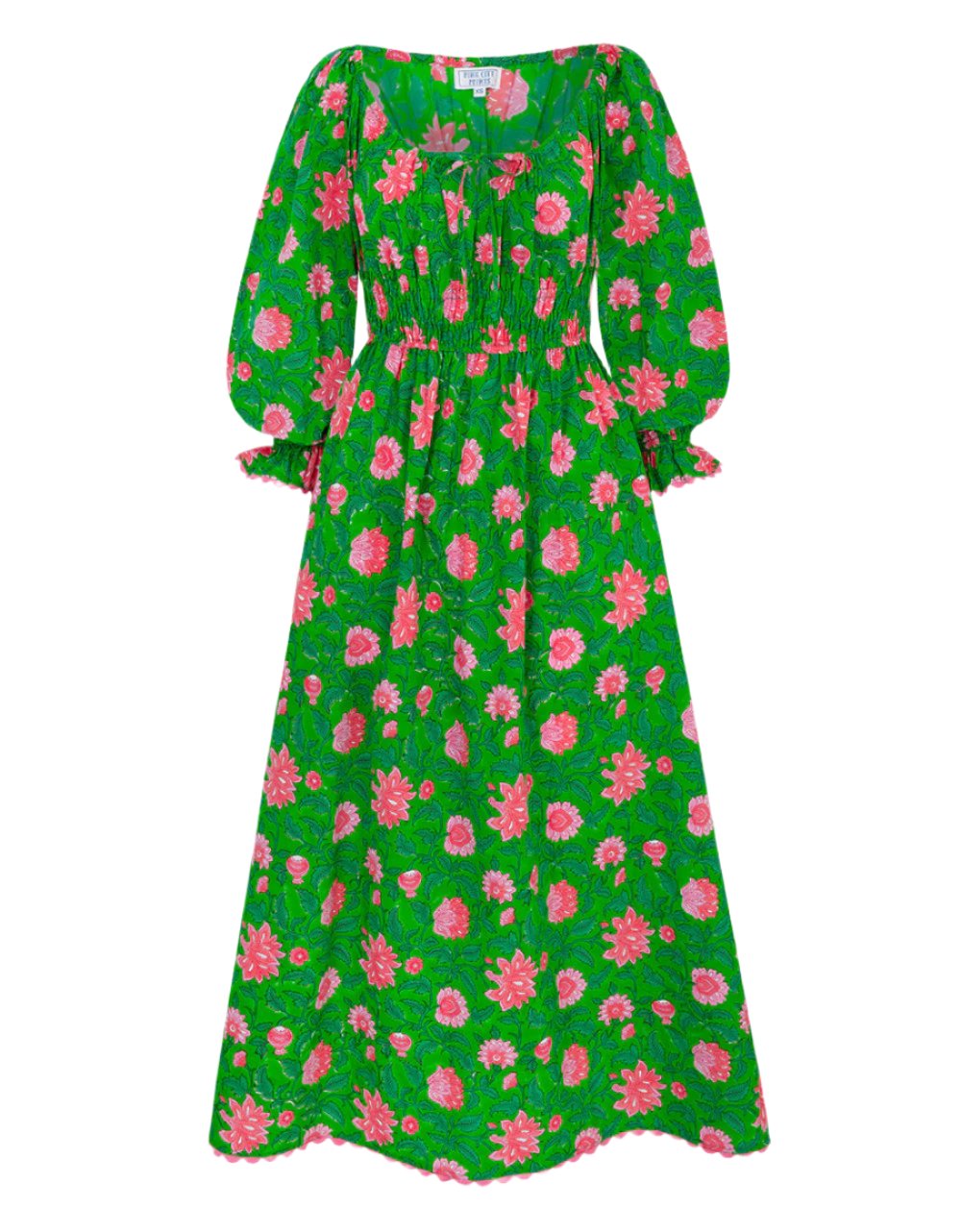 Pink City Prints Emerald Jungle Hampi Dress