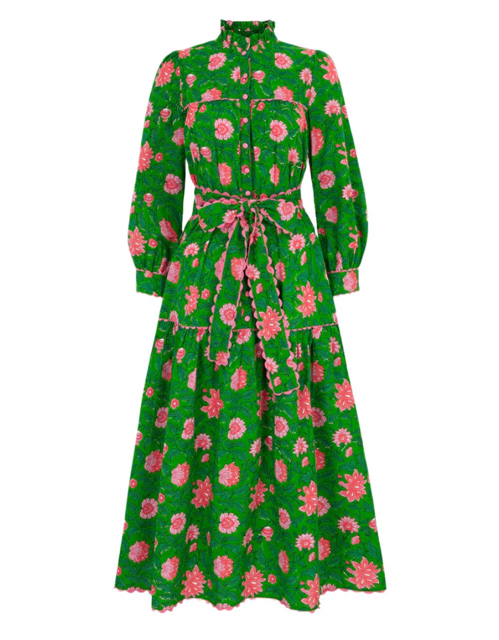 Pink City Prints Emerald Jungle Margot Dress