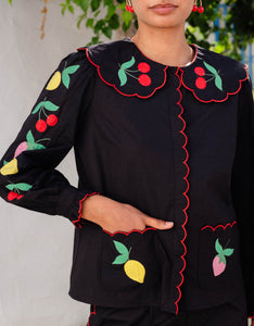 Pink City Prints Feeling Fruity Apple Blouse