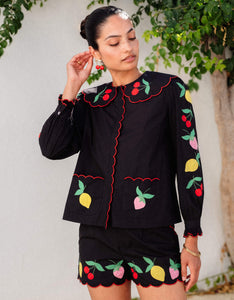 Pink City Prints Feeling Fruity Apple Blouse