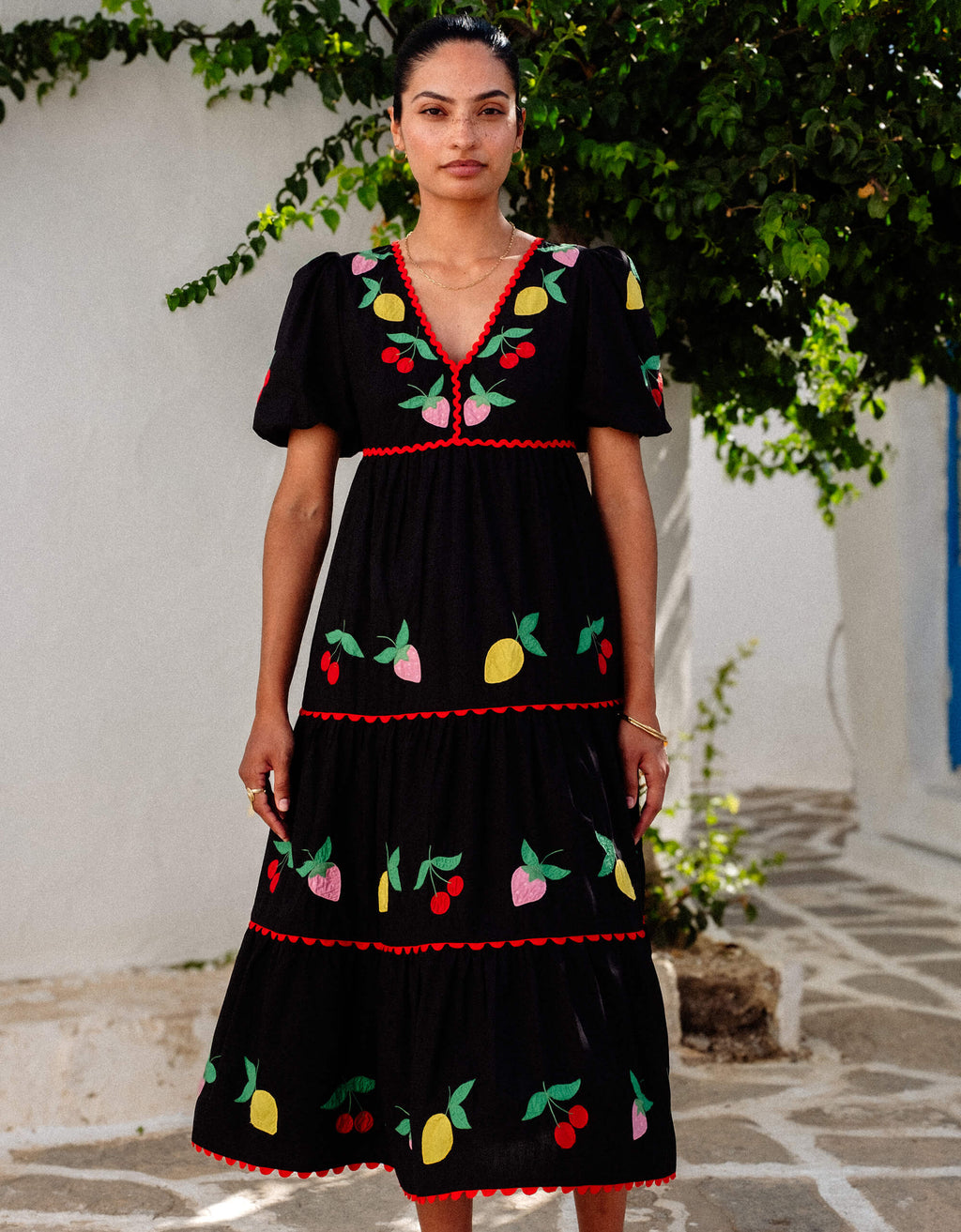 Pink City Prints Feeling Fruity Jolie Dress