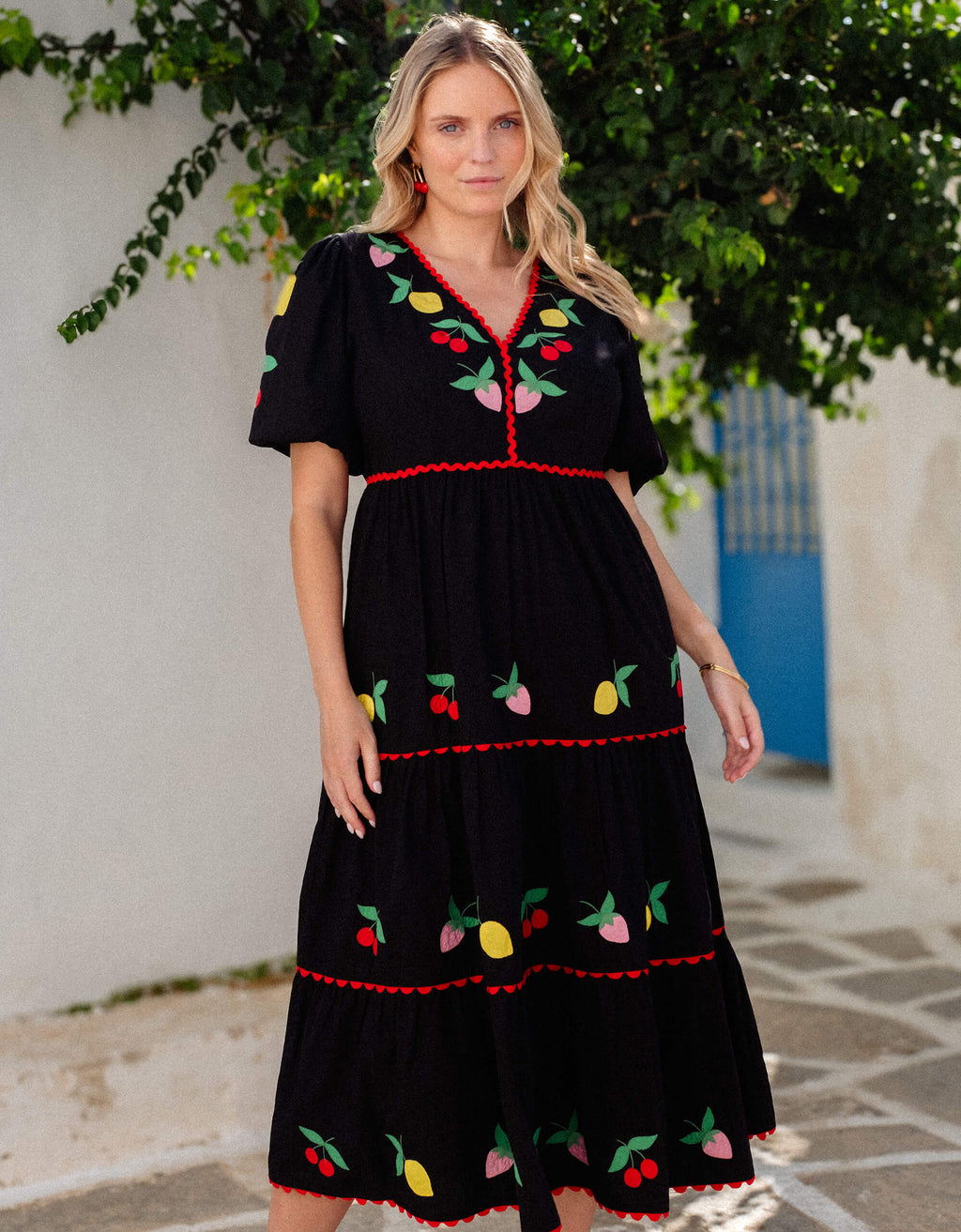 Pink City Prints Feeling Fruity Jolie Dress