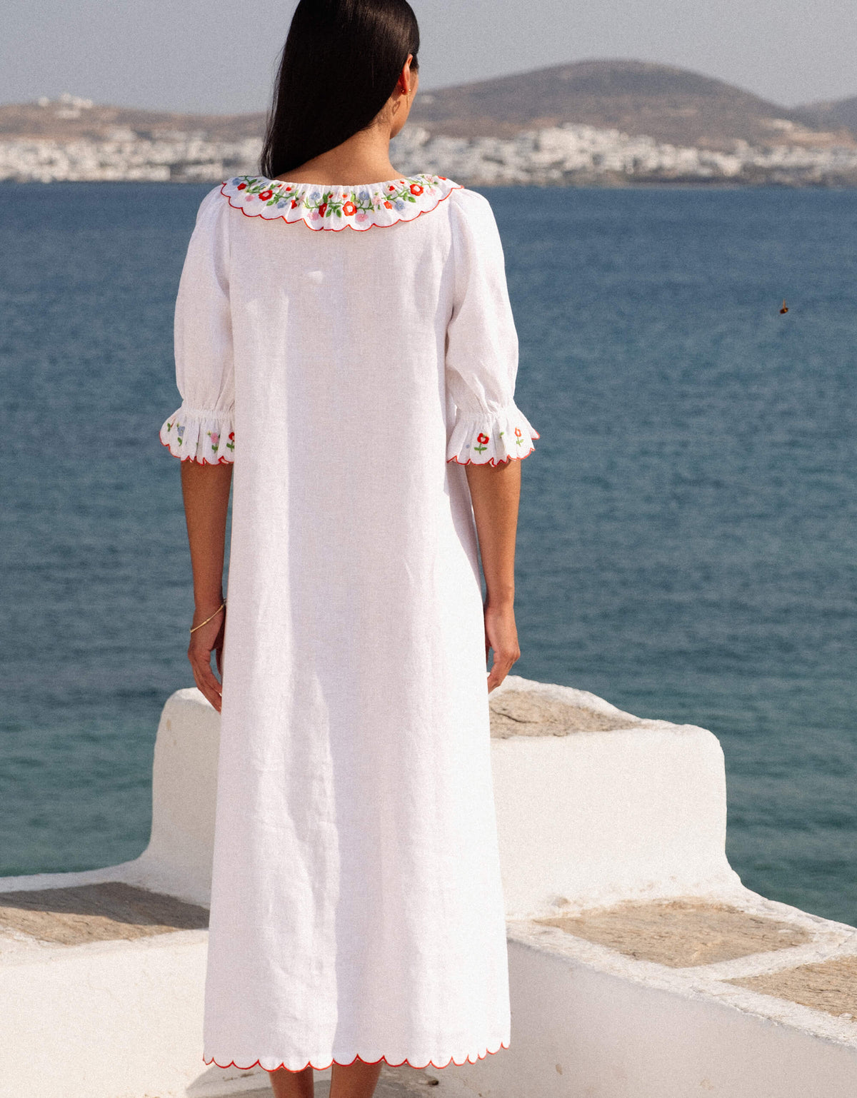 Pink City Prints Folk Scallop Ava Dress