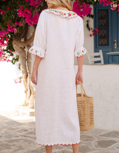 Pink City Prints Folk Scallop Ava Dress