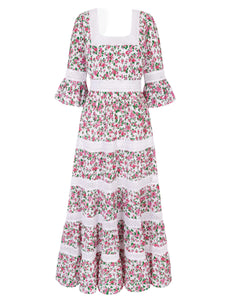 Pink City Prints French Ditsy Celine Dress
