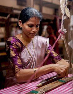 Pink City Prints Handloom Tartan Isabel Top