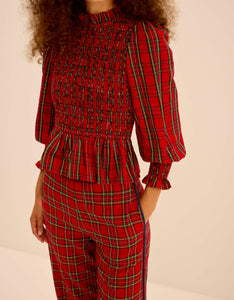 Pink City Prints Handloom Tartan Romy Trousers