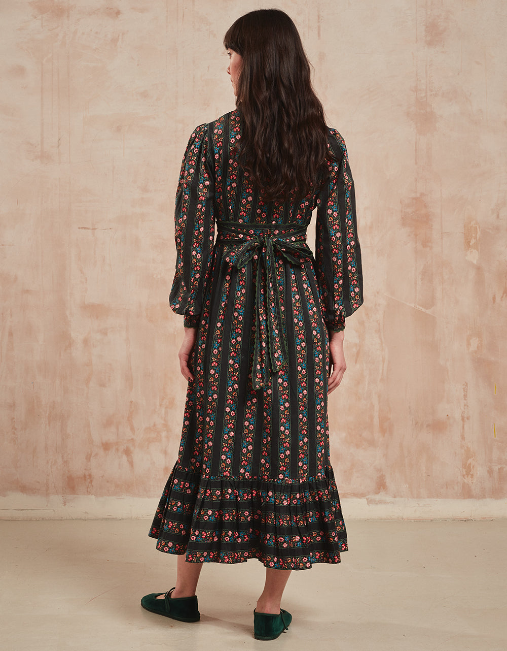 Pink City Prints Haworth Border Savannah Dress