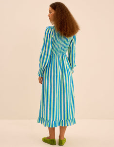 Pink City Prints Lagoon Stripe Izzy Dress