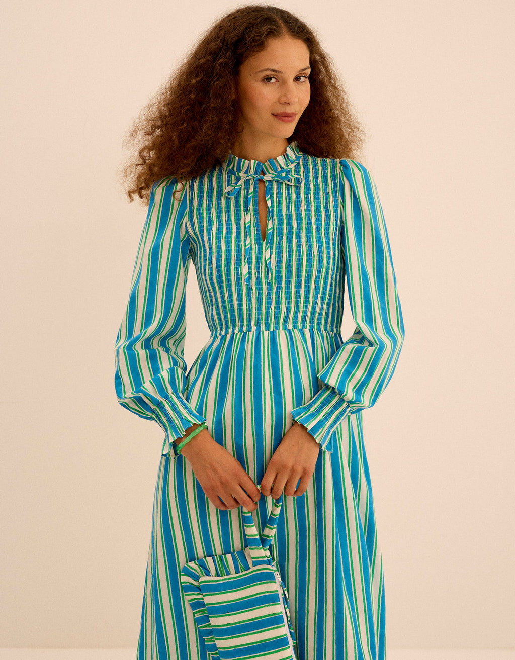 Pink City Prints Lagoon Stripe Izzy Dress