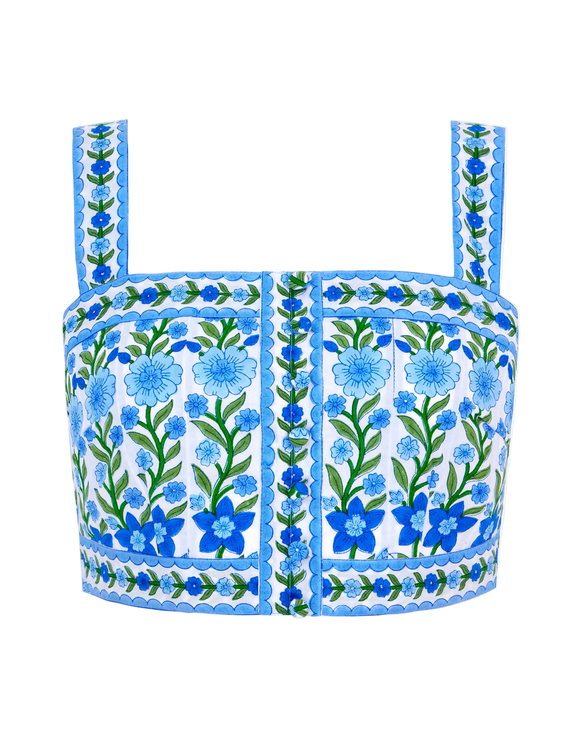 Pink City Prints Lapis Meadow Immy Top