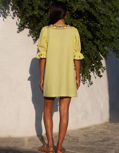Pink City Prints Lemon Embroidery Ava Mini