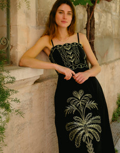 Pink City Prints Leopard Nights Embroidery Rio Dress