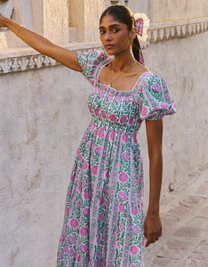 Pink City Prints Lilac Border Jodhpur Dress