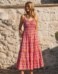 Pink City Prints Lilac Zinnia Seychelles Dress