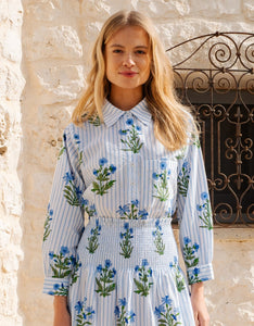 Pink City Prints Lily Stripe Alba Shirt