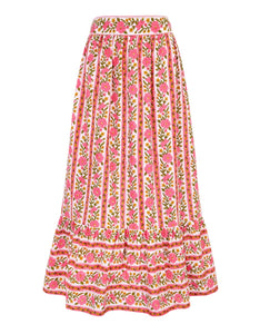 Pink City Prints Lime Border Mabel Skirt