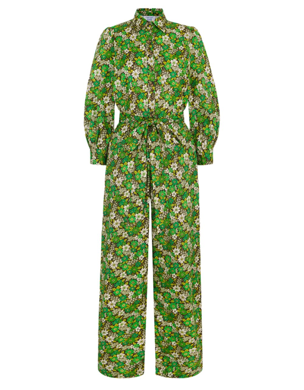 Pink City Prints Lime Ditsy Danni Jumpsuit