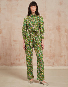 Pink City Prints Lime Ditsy Danni Jumpsuit