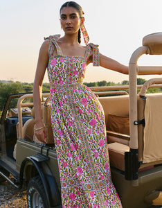 Pink City Prints Lime Fields Corfu Dress