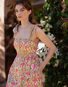 Pink City Prints Lime Fields Corfu Dress