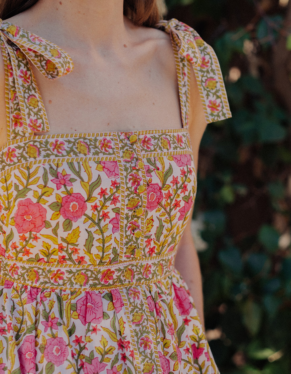 Pink City Prints Lime Fields Corfu Dress