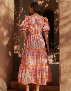 Pink City Prints Marigold Buta Calypso Dress