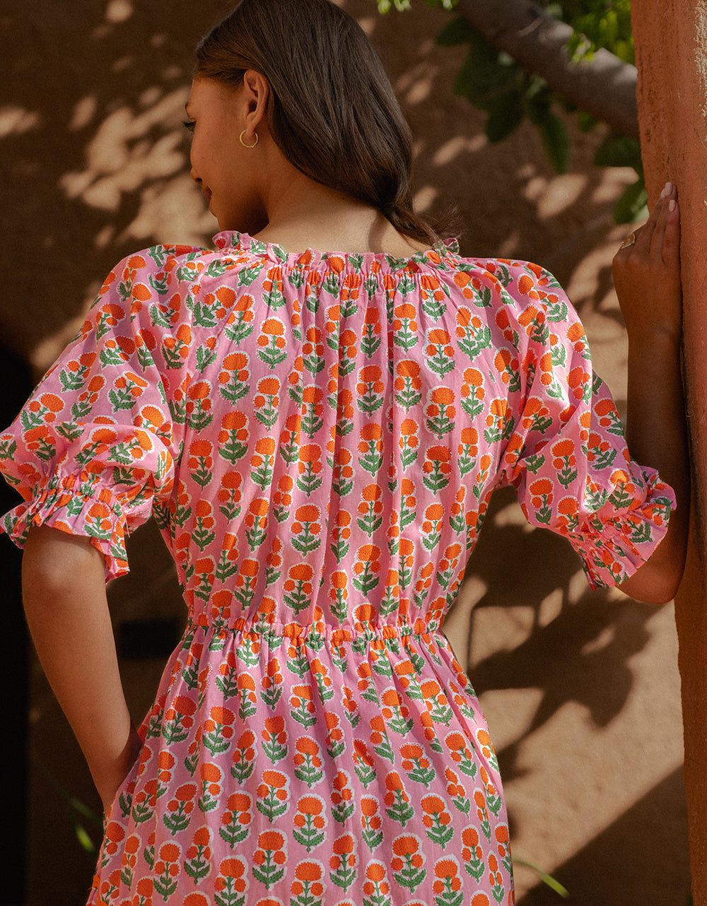 Pink City Prints Marigold Buta Calypso Dress