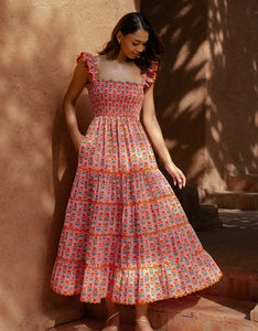 Pink City Prints Marigold Buta Jessica Dress