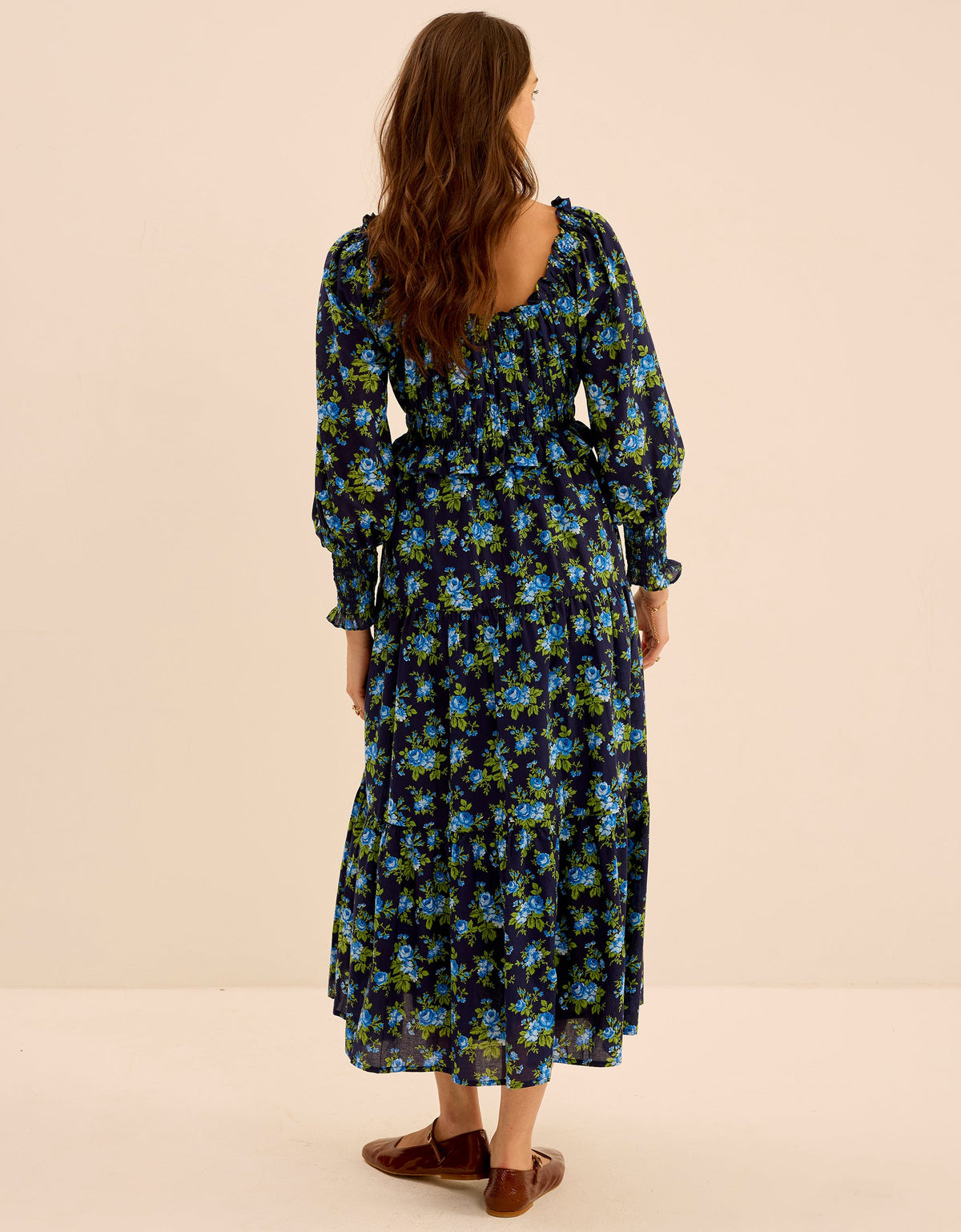 Pink City Prints Midnight Bouquet Agatha Dress