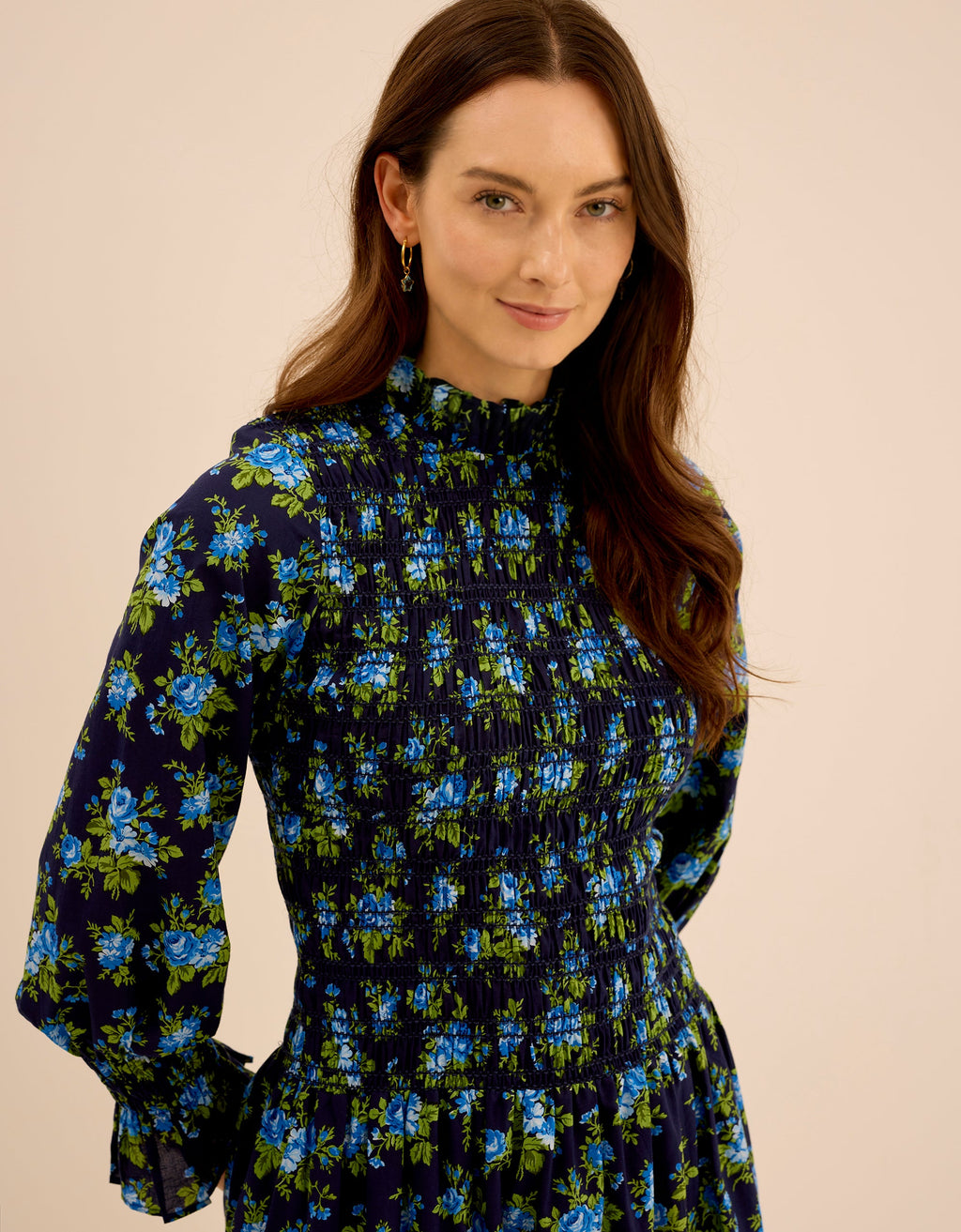 Pink City Prints Midnight Bouquet Laurel Dress