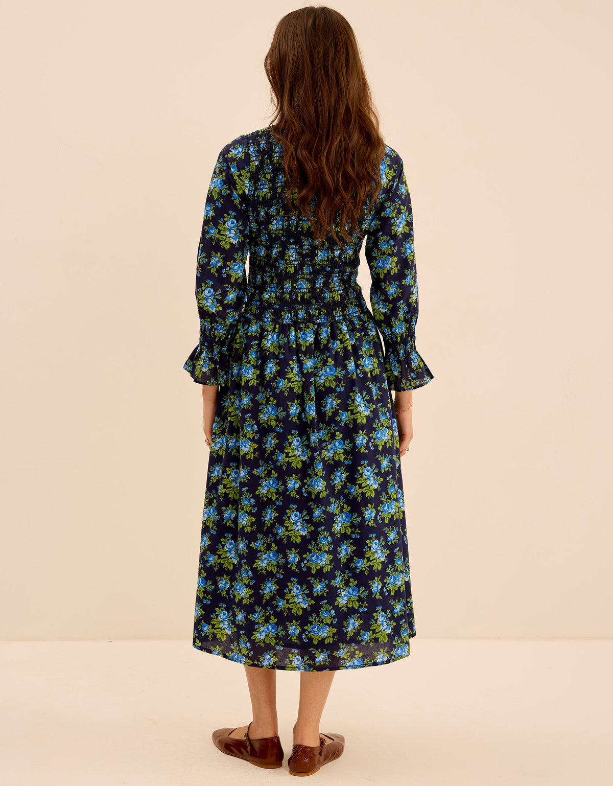 Pink City Prints Midnight Bouquet Laurel Dress