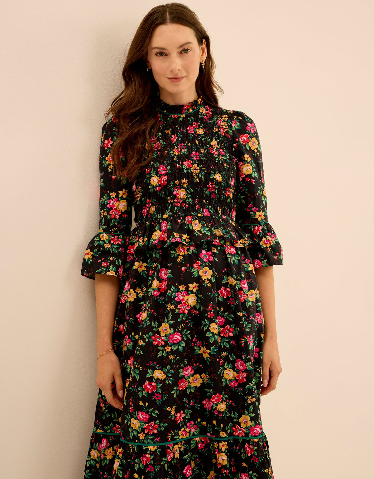 Pink City Prints Midnight Posey Ella Dress