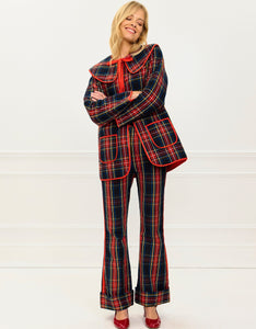 Pink City Prints Midnight Tartan Simone Jacket