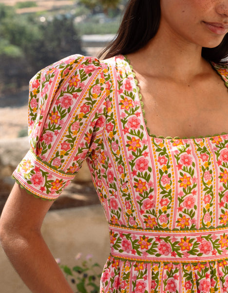 pink city prints evelyn dress Moghul Border Evelyn Dress