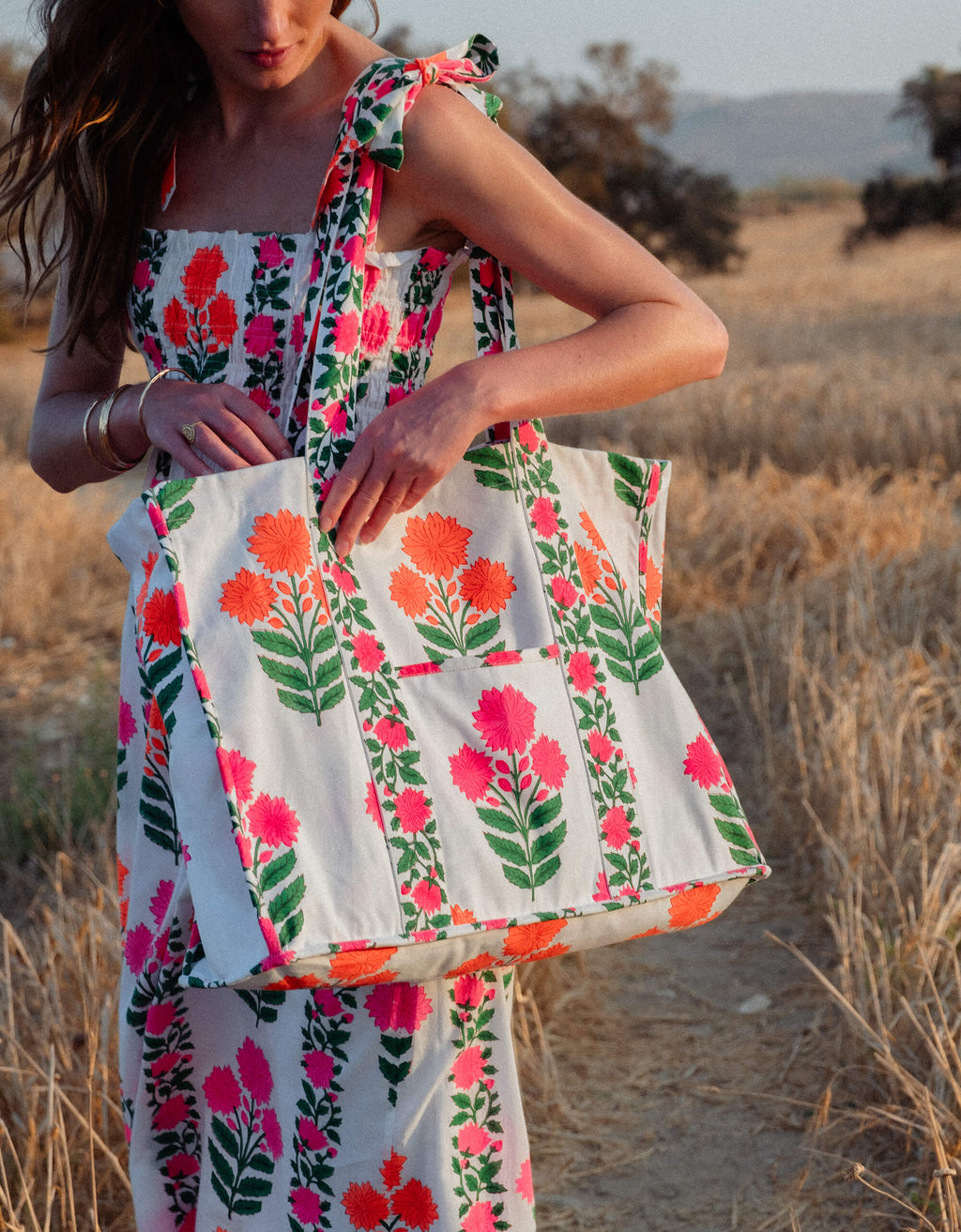 Pink City Prints Neon Border Martina Dress