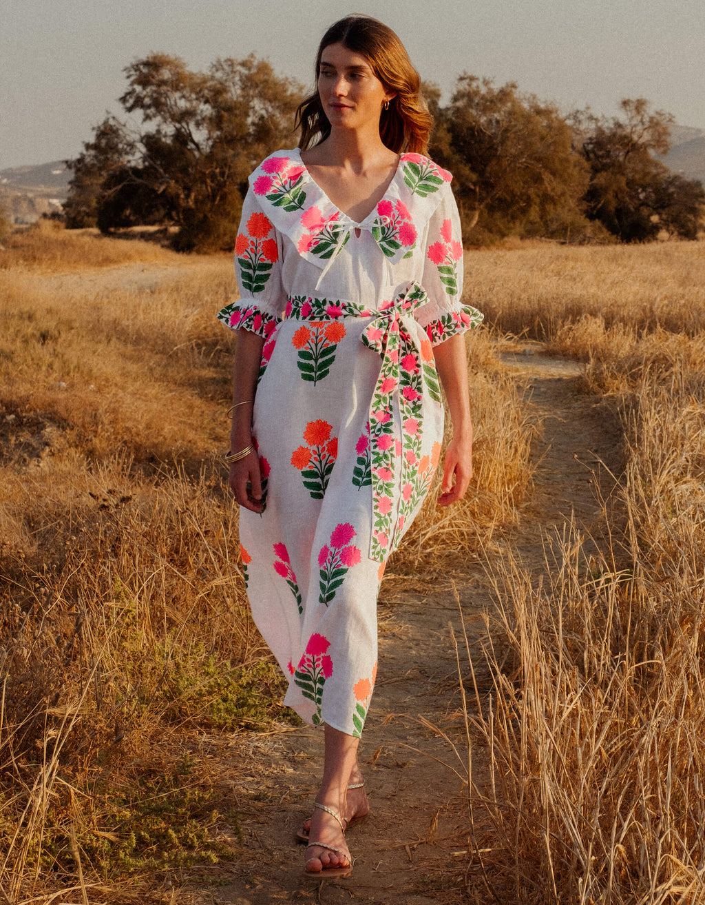 Pink City Prints Neon Buta Ava Dress