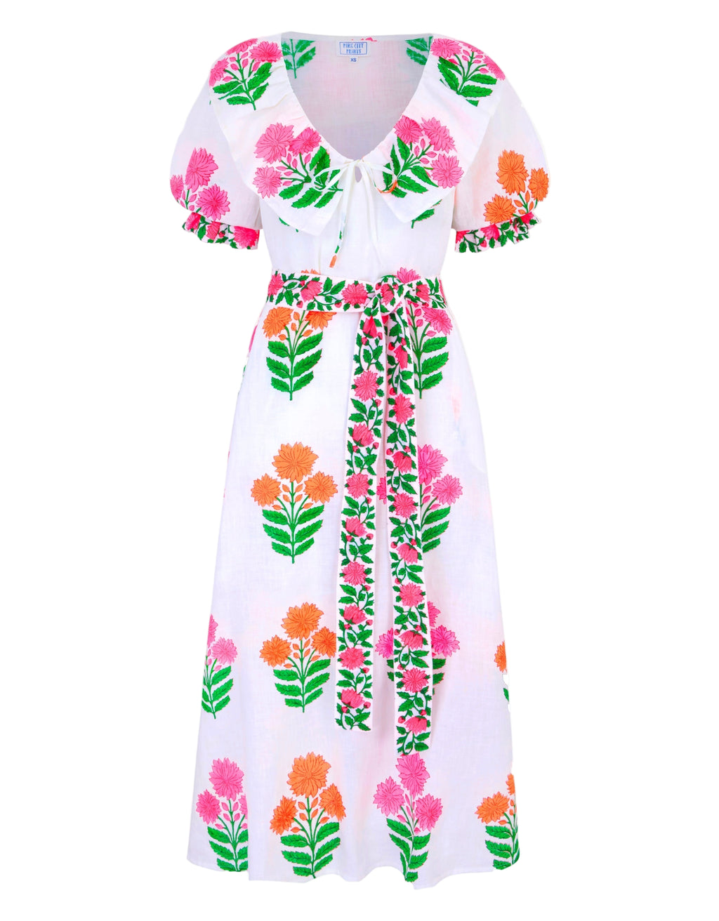 Pink City Prints Neon Buta Ava Dress