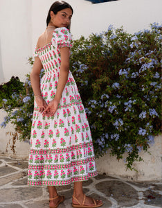 Pink City Prints Neon Buta Palermo Dress
